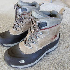 The North Face Women's Size 7 PrimaLoft Waterproof Leather/Rubber Winter Boots